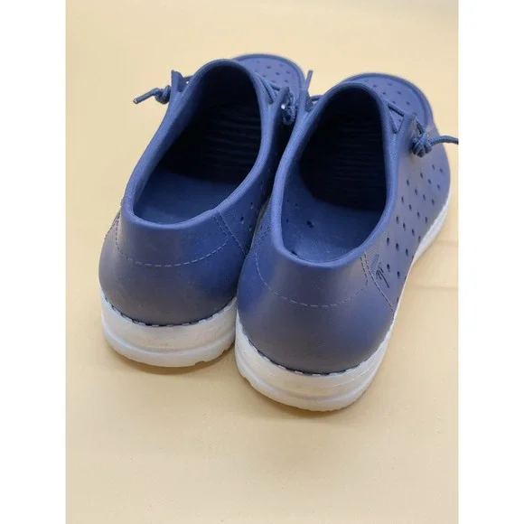 Skechers Foamies Navy Blue Womens Size 7 Slip On Shoes Blue Beach Water - Picture 5 of 7